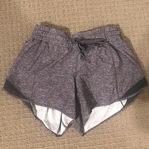 LuluLemon Hotty Hot Shorts Long. Size 6. Grey